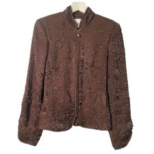 Vtg. Victor Costa SZ6 Chocolate brown Jacket