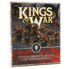Slave Orc Gore Rider Regiment - Kings of War Mantic Abyssal Dwarf Orcs 28mm YHP