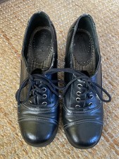 Vintage Y2K Mudd Chunky Heel Oxfords Black Lace Up Pumps Whimsygoth Grunge SZ 7