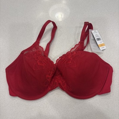 Natori 36DD Bra Red Avail Full Fit Convertible Underwire Back Closure 741258