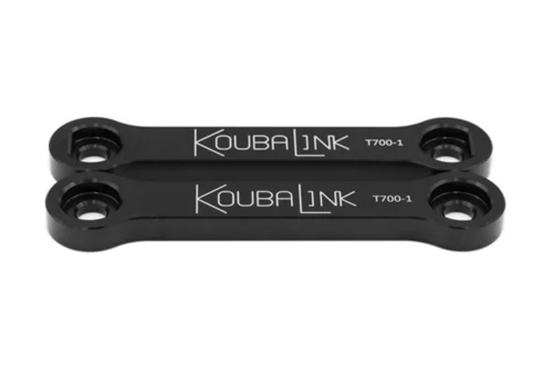 Kit abaissement de siège KOUBALINK -31,8 mm biellette suspension moto noire