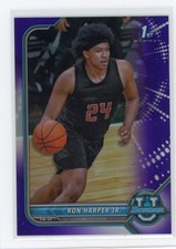 2021-22 Bowman University #32 Ron Harper Jr. Purple #/299
