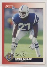 1991 Score Keith Taylor #127 0l1