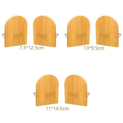Bookends Bamboo Wood Book Endstück für die Regale für das Studio Bücherregal