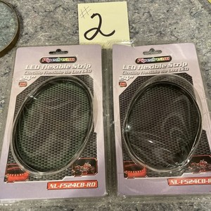 Pipedream LOT OF 2 Flexible  LED strips 24” Red NL-F524CB-RD