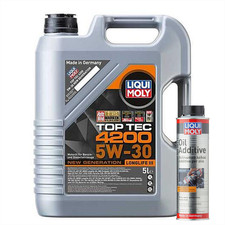 5L 5W30 Liqui Moly Top Tec 4200 BMW LL PORSCHE 8973 + Oil Additive 300ml
