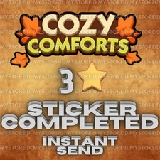 3 ⭐️ Stars🔥COZY COMFORTS ALBUM🔥Monopoly_Stickers_Go_Card⚡️CHEAP & INSTANT SEND
