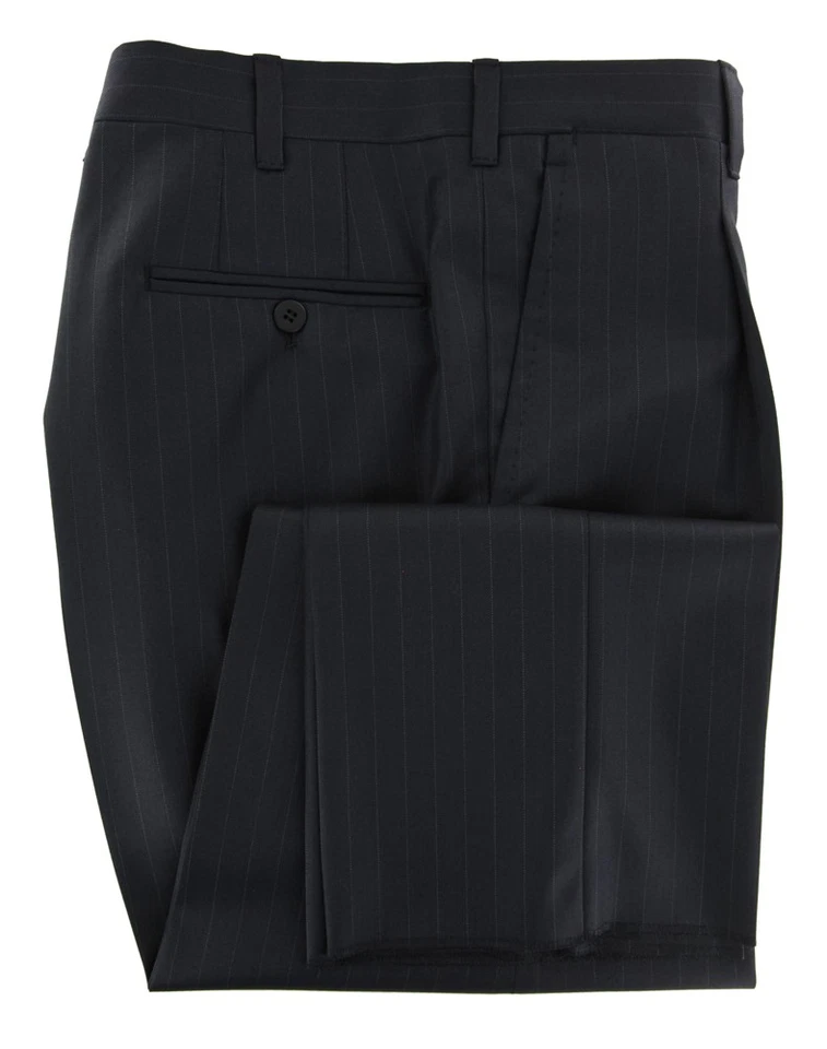 Traje de lana azul marino medianoche Orazio Luciano - (AUSUIT3BR7X6) Foto 3 de 4