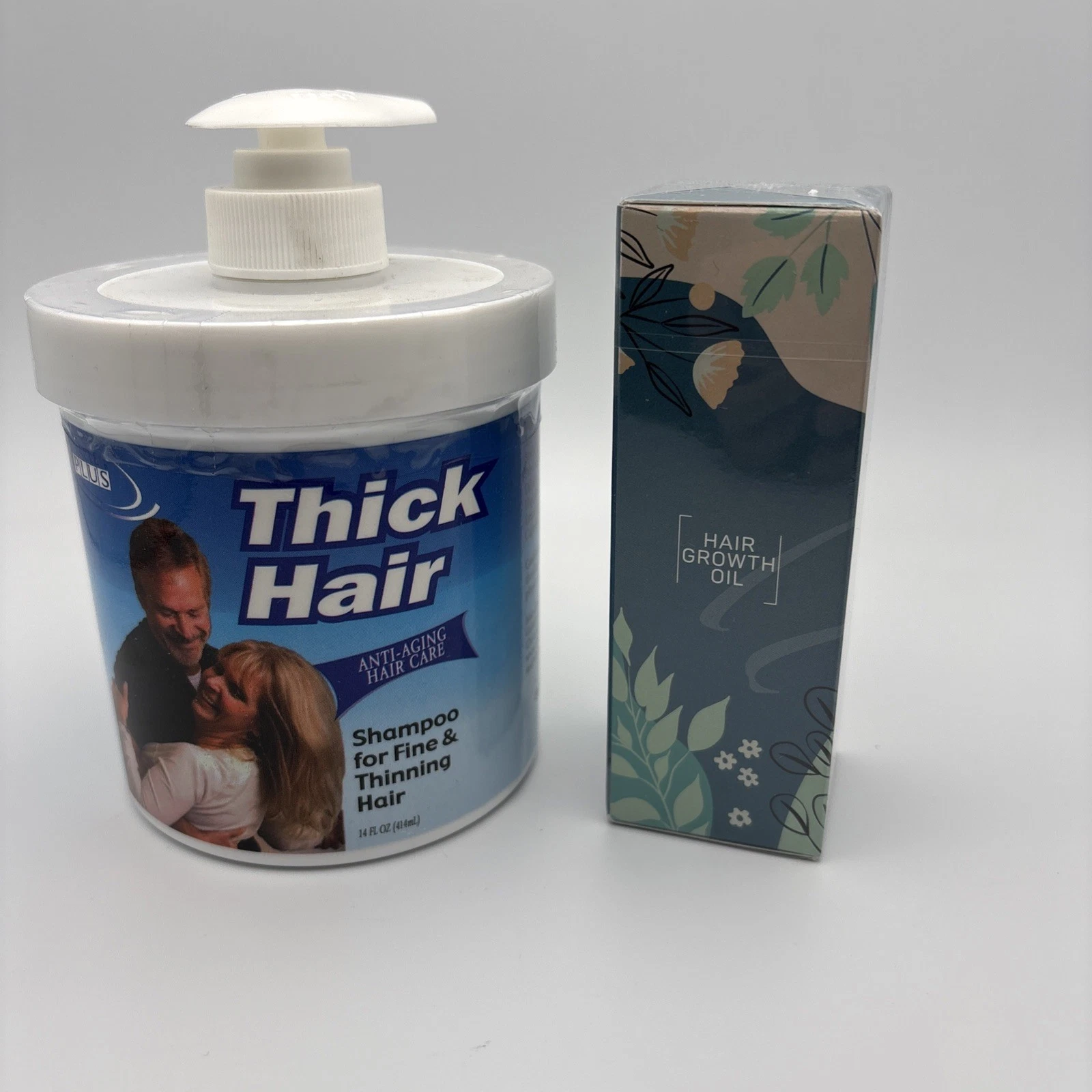 Miracle Plus Thick Hair Shampoo for Thinning Hair & Hair Growth Oil New Sealed
