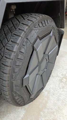 Rare 1st relist Cybertruck Foundation Series Aero Wheel Cover Hubcap Cyberbeast - Picture 2 of 9