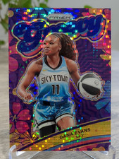 2024 Panini Prizm WNBA Groovy Blue Pulsar Prizm #8 Dana Evans /199