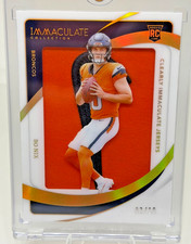 Bo Nix 2024 Clearly Immaculate Jerseys Panini Logo Swoosh CIRJ-BNX Rookie RC /10