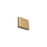 Led AußEnlampe Wand Aluminium Messing IP54 Up Down 3000 K Wandleuchte Garten