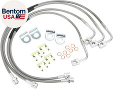 89716 Stainless Brake Lines Front And Rear Extended Brake Lines Compatible With