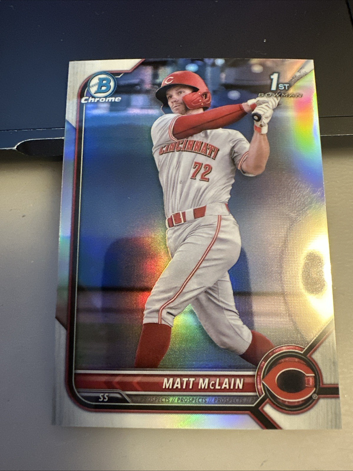 2022 Bowman Chrome SN /499 Matt McLain #BCP-245 1st Prospect Refractor