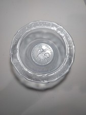 Tiara Blue glass bowl-Mother Goose Nursery Rhyme