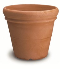 Vaso resina Doppio Bordo Liscio cm. 100