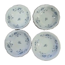 Johann Haviland Blue Garland Set of 4 Berry Dessert Bowls 5 1/4" Bowl MINT COND