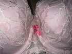 Victoria Secret Women’s Bra 36D Pink Lace White Convertible Lined Demi Body VS — photo 2