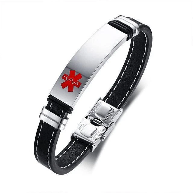 Personalised outlet medical bracelet
