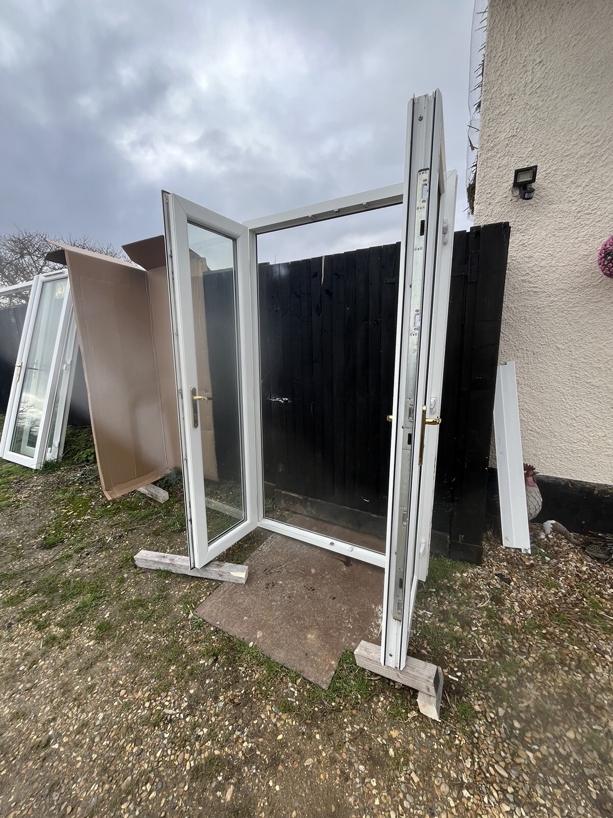 VERY NICE USED UPVC FRENCH DOORS eBay