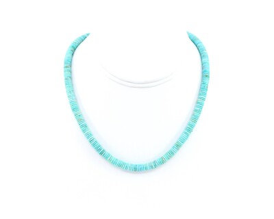 Blue Turquoise Choker, 6mm Sky Blue Turquoise Necklace, Modern Layering Choker