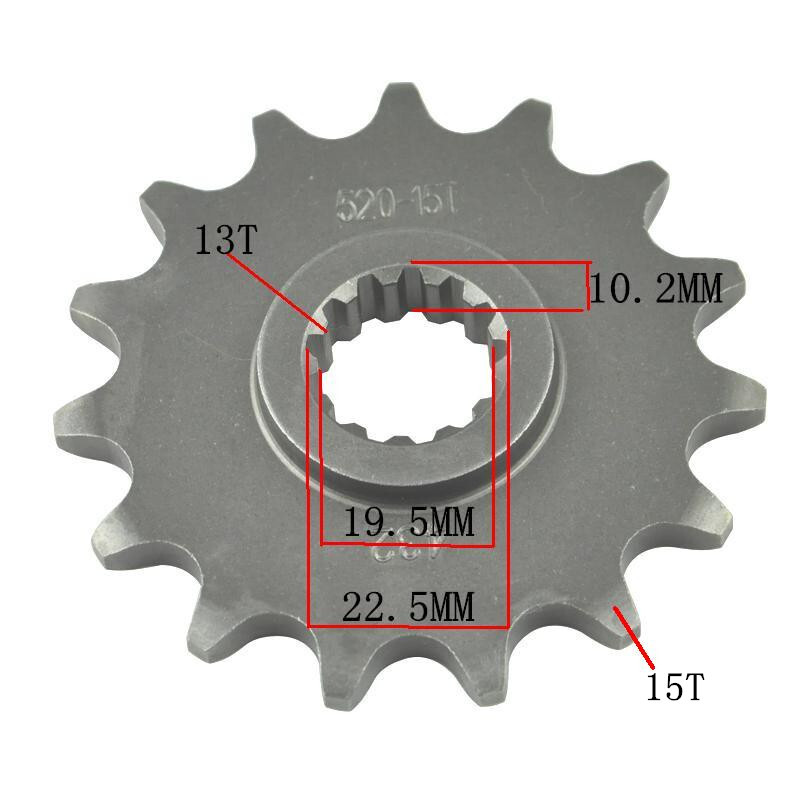 カンメリ品 520 15T Front Sprocket For Suzuki DR350 DR200 SP200 DRZ400