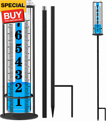 Rain Gauge Outdoor,Accurate Rain Gauges Outdoors Best Rated,Upgraded Freeze Proo