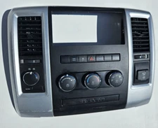 09-12 Dodge RAM 1500 Dash Instrument Panel Bezel Radio 1EB051SDAD AC Heat Contrl