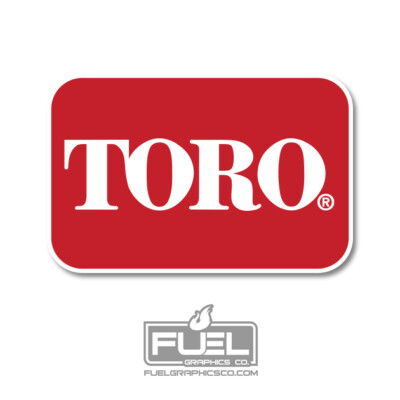 TORO Logo Premium Vinyl Decal - Zero Turn & Walk Behind Mowers - 10'' x 6.5''