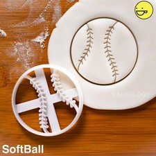 Image of Softball Cookie Cutter |team sport game party coach pitcher home run party mom