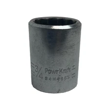 Powr Kraft 3/4" Socket 12 point 1/2" drive 84H4865