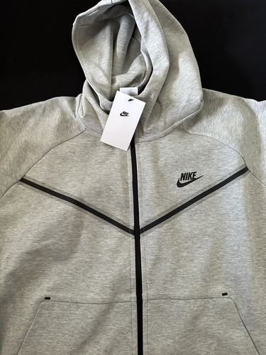 Nike Air Sportswear Tech Fleece Windrunner Jacket Grey Women Size 2XL CW4298-063 - Picture 4 of 4