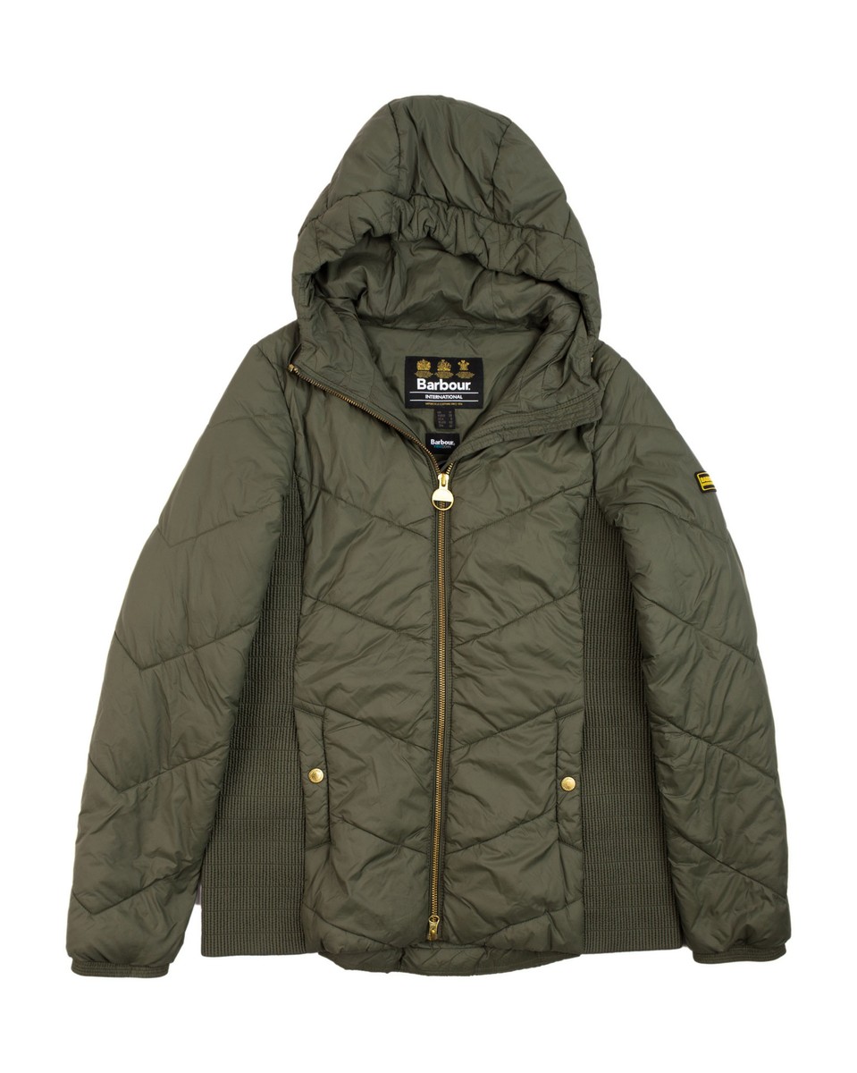 Ladies Barbour International Miller Quilt Fibre Down Jacket Size