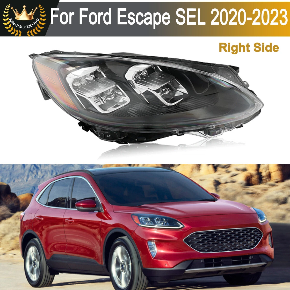 Ebay Headlight Front Right Halogen Headlamp Assembly Rh For Ford Escape 2020 2021