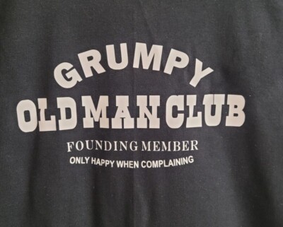 Getting Shirty Maglietta Umoristica 'Grumpy Old Man Club' - Idea Regalo Per Compleanno O Pensionamento Uomo - Taglia 3XL, Colore Nero - 2