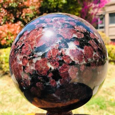 10.36LB Natural Astrophyllite Quartz Crystal"Fireworks Stone"The Ball Heals 1079