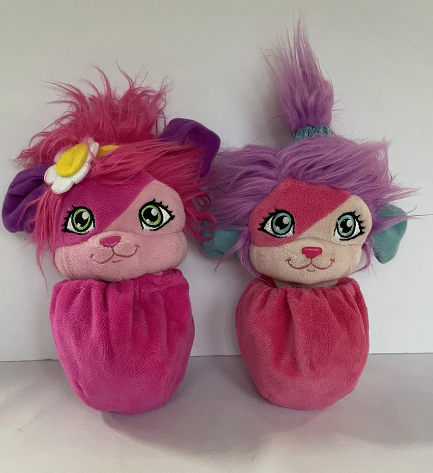 Spinmaster Popples Lote de 2 Burbujas Sunny Popple Peluche 2015 Retro 8" Transforma Foto 3 de 4