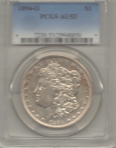 1894-O   -AU-53 PCGS- Morgan Silver Dollar