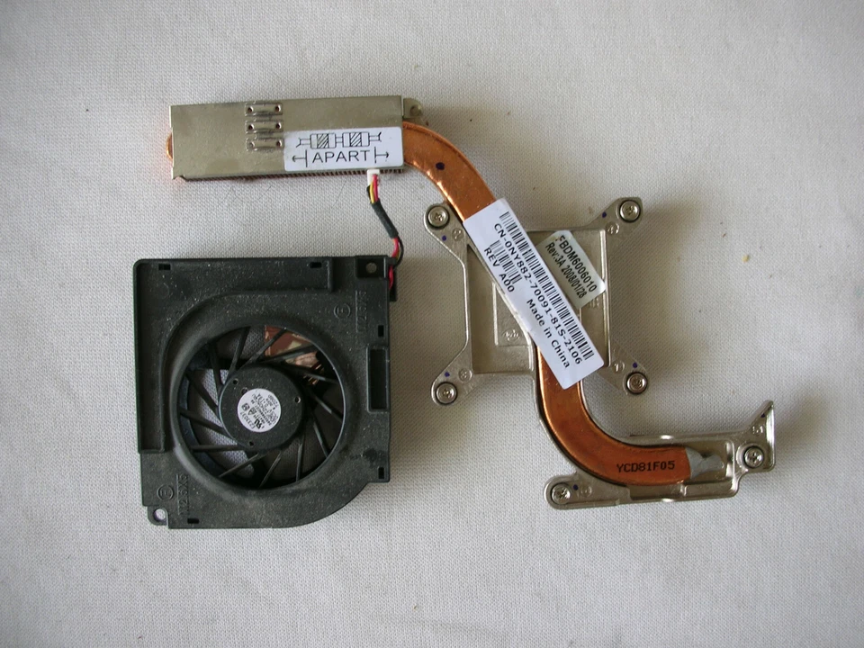 Dell Latitude D530 PP17L Dissipateur + Ventilateur Heatsink - Photo 1/1