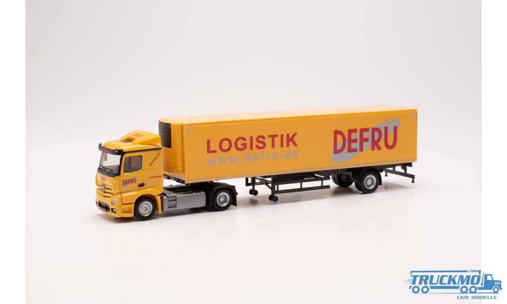 Herpa DEFRU Mercedes Benz Actros Classicspace Kühlkoffersattelzug