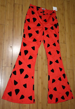 Vintage The Flinstone Smak Parlour Bell Bottom Womens Pants Size M 6-8 NWT