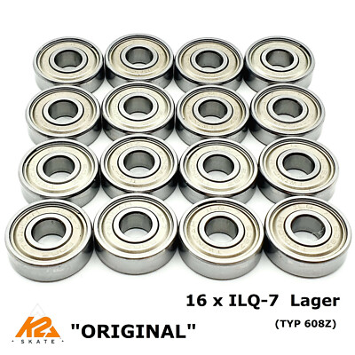 16 x K2 ILQ-7 ILQ7 KUGELLAGER TWINCAM BEARINGS LAGER High Performance TYP 608Z