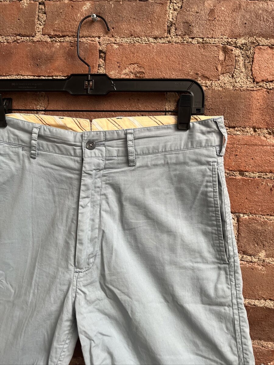 Engineered Garments Men's Belt Back Shorts, Sz 32, Light Engineered Garments Men's Belt Back Shorts, Sz 32, Light