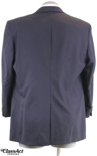 Blazer Cappotto Sportivo Jos A Bank Lana 2 Bronzo Bottone Blu 44L - Foto 5 di 8