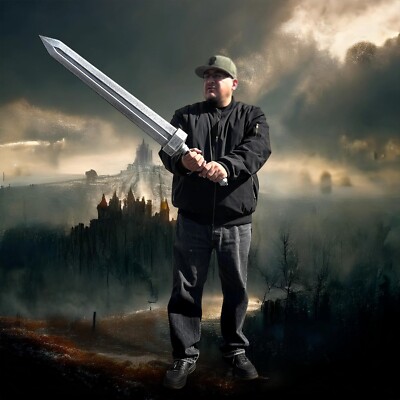 39 1/2'' Elden Ring Full Tang Foam Sword Replica (Gattsu Berserk Sword)