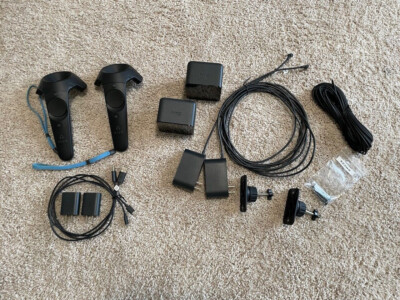   HTC Vive Virtual Reality Wands and Base Stations - Used