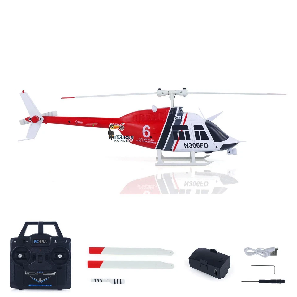 RC Hubschrauber Bell206 2.4G RC Stunt Flugzeug 6 Achse Gyroskop Kinder Spielzeug - Bild 3 von 4