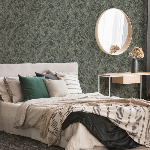 Superfresco Colours Tropic Archive Dark Green Wallpaper eBay