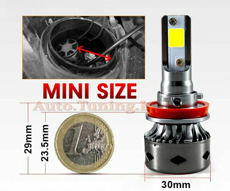 PER VW POLO AW1 LAMPADE ANABBAGLIANTI LED H7 6000K 12.000 LUMEN CAMBUS - Immagine 4 di 4